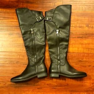 Leather boots